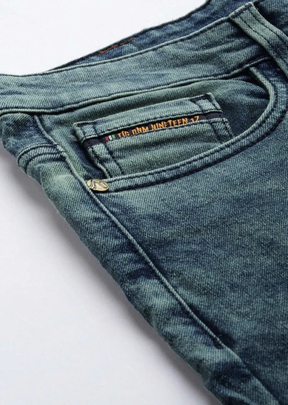 Men's blue regular casual jeans thumbnail 2