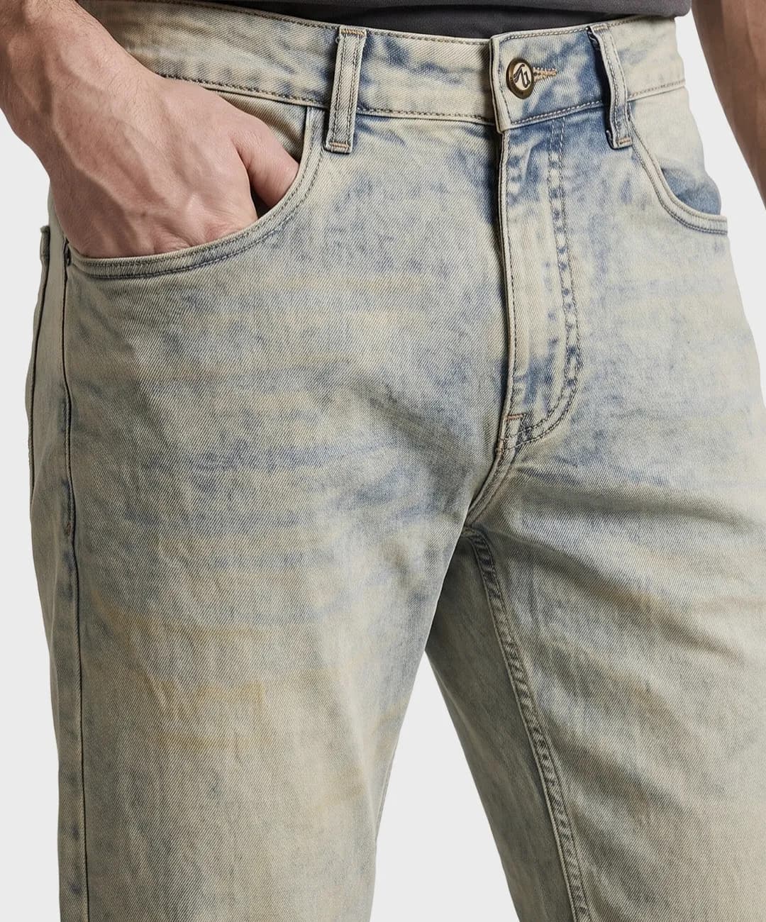 Men's blue slin casual jeans thumbnail 2