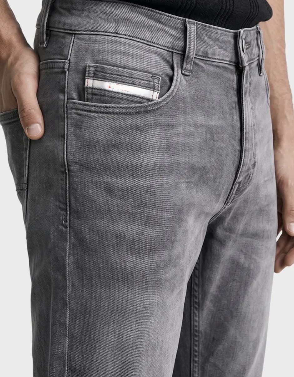 Men's grey bootcut casual jeans thumbnail 2