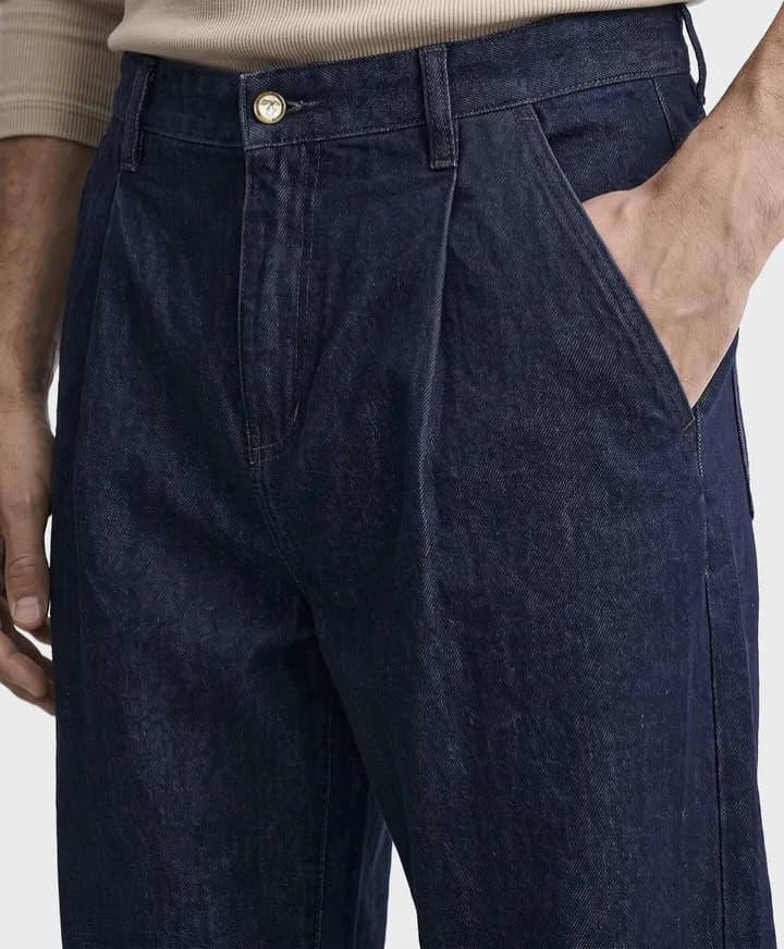 Men's blue Retro wear jeans thumbnail 2