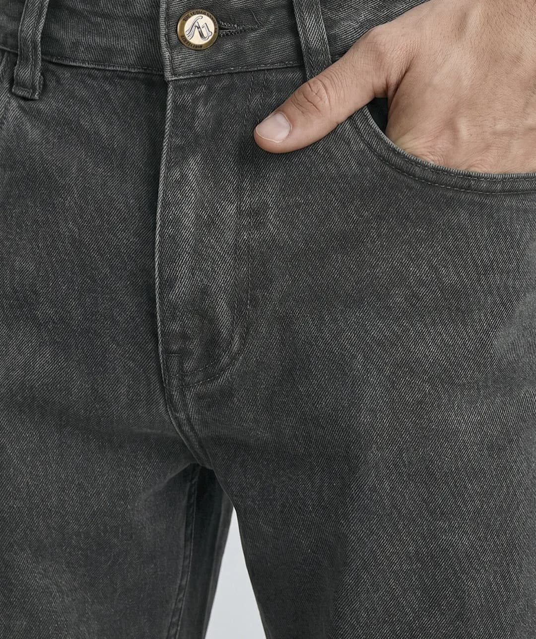 Men's green casual jeans thumbnail 3