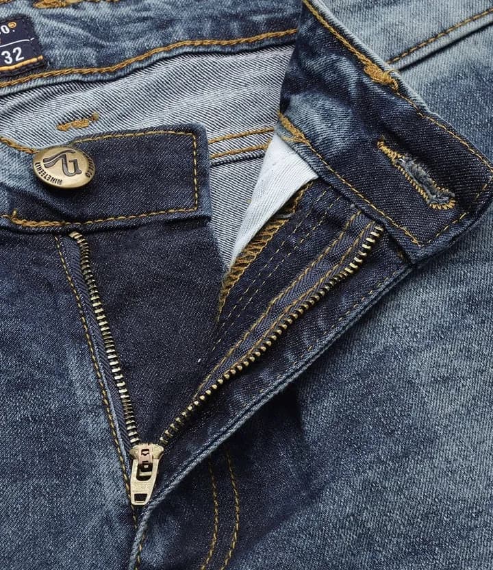 Men's blue slim jeans thumbnail 3