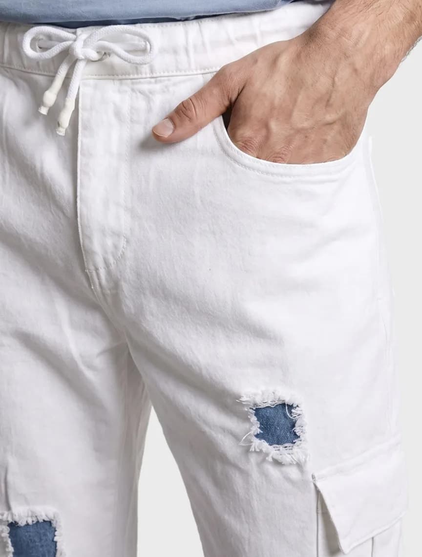 Men's white Regular fit jeans thumbnail 3