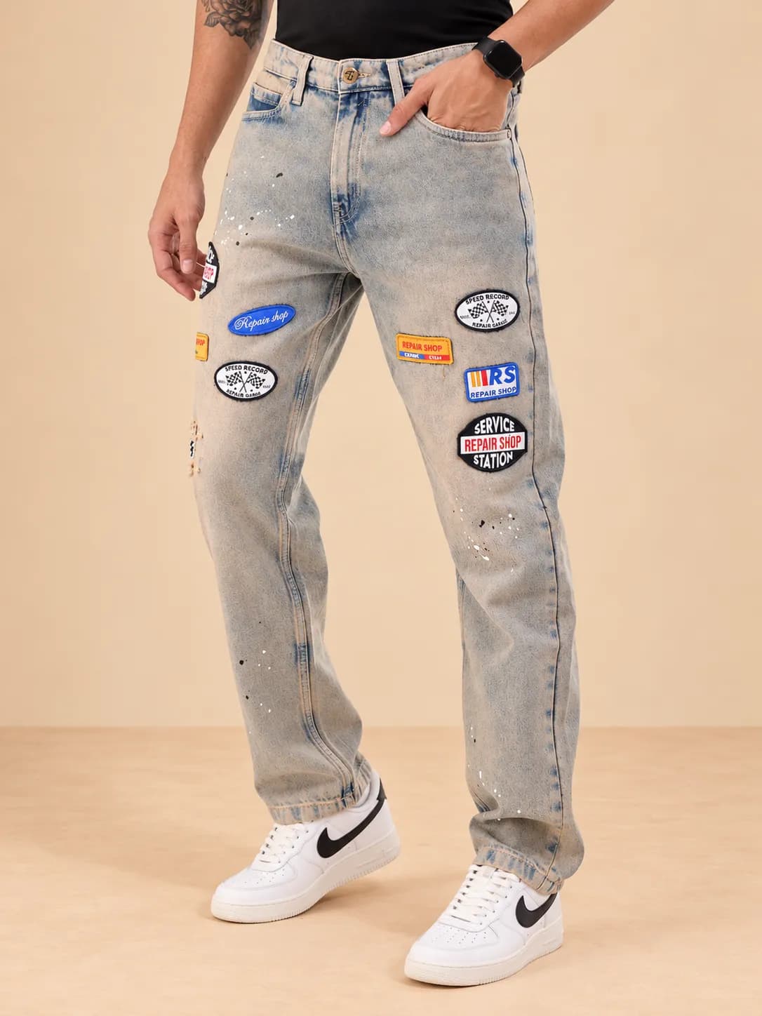 Blue vintage jeans thumbnail 2