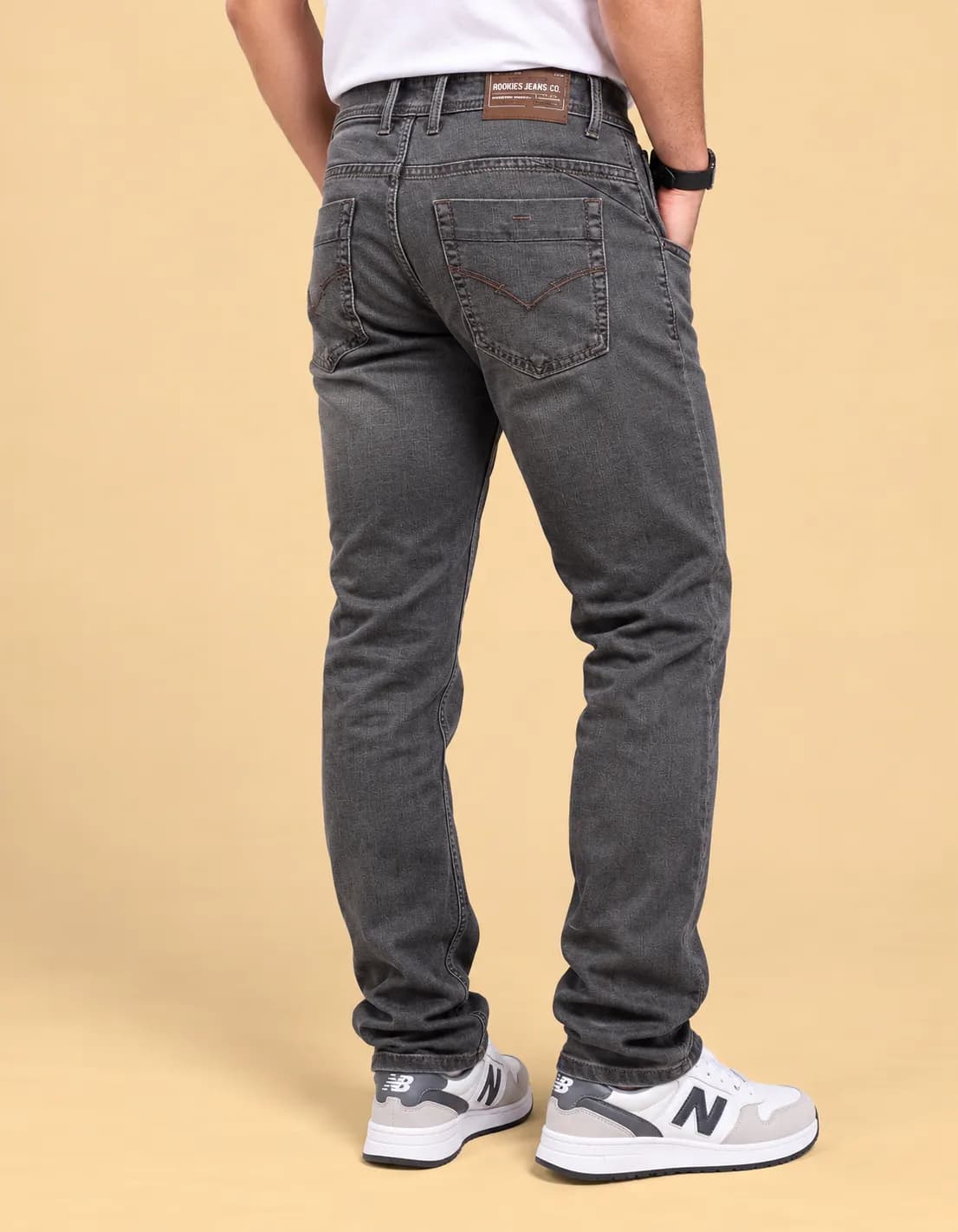 Olive midrise loose jeans thumbnail 3