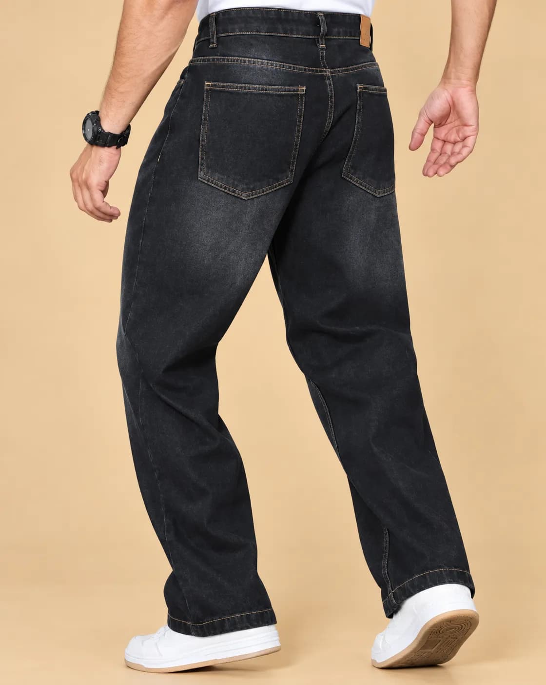 Blach mid wash fly jeans thumbnail 3