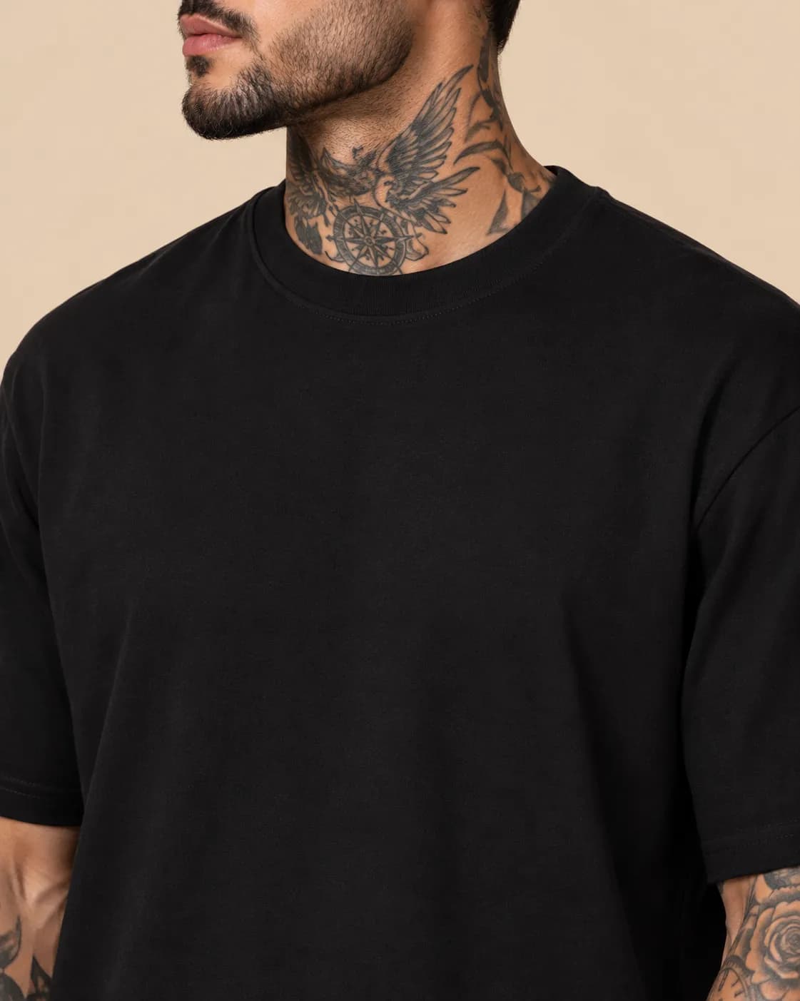 Black oversized t-shirt thumbnail 2