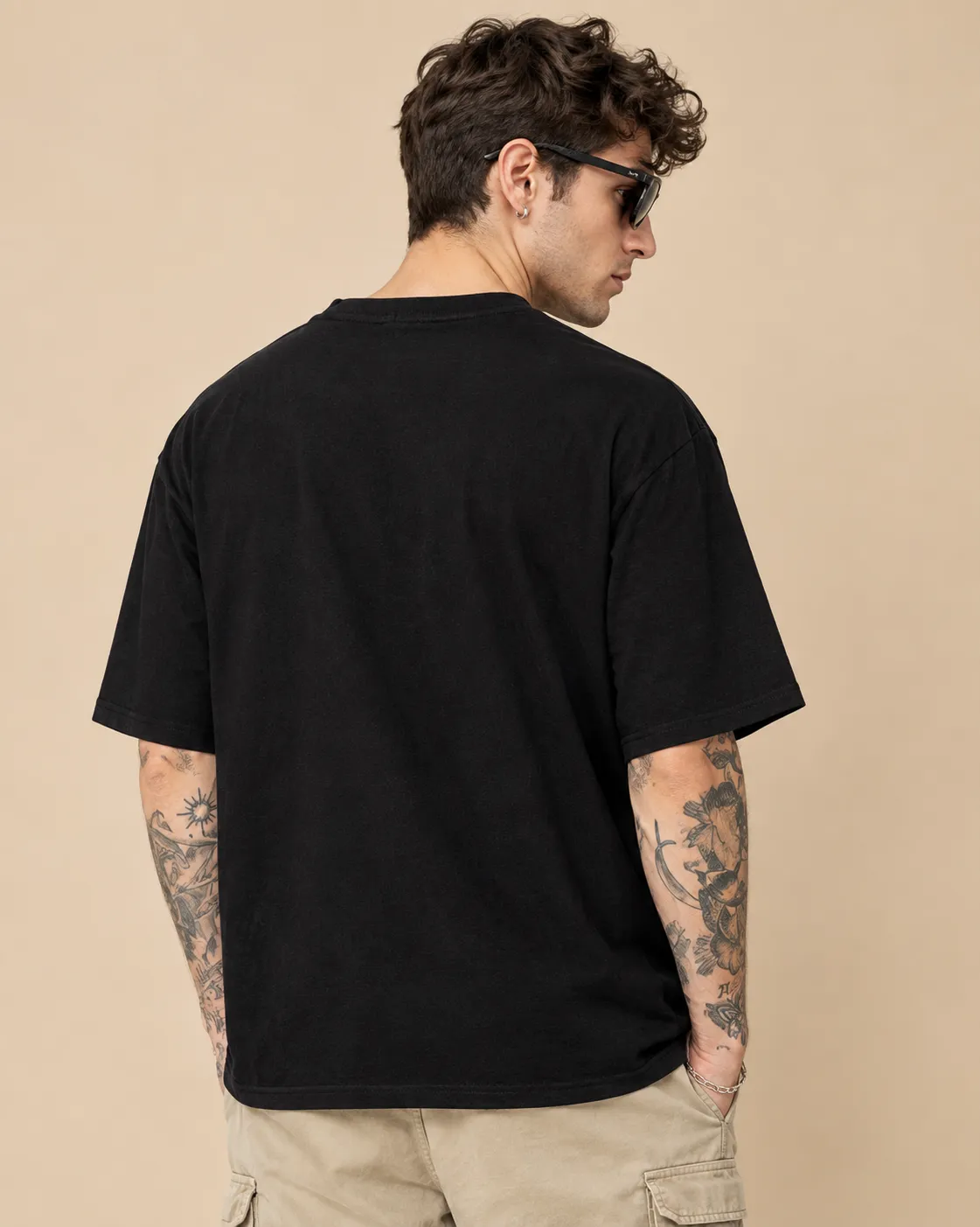Black Nope oversized sleeveless thumbnail 2