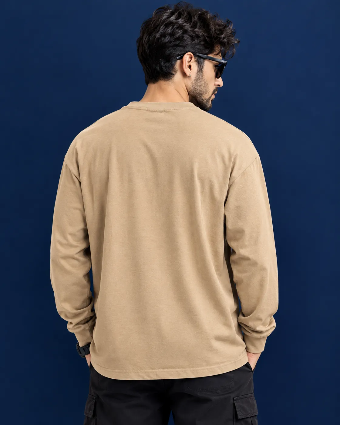 Full Beige oversized sleeveless thumbnail 3