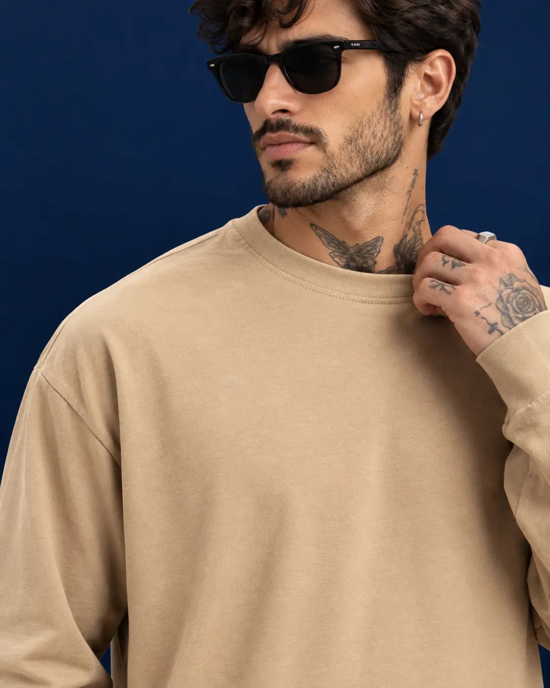 Full Beige oversized sleeveless thumbnail 2