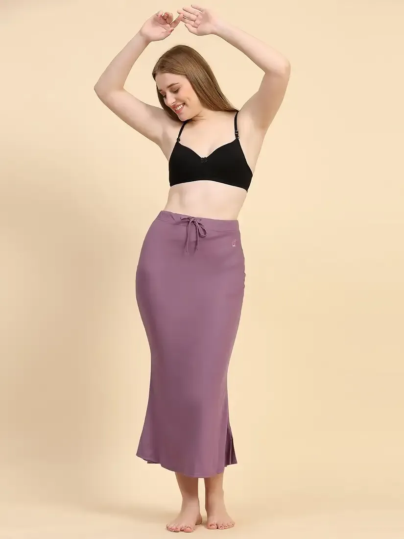 Women's Polyester Spandex Saree Shapewear Petticoat for Women, Cotton Blended,Petticoat,Skirts for Women,Shape Wear Dress for Saree Shaper thumbnail 3