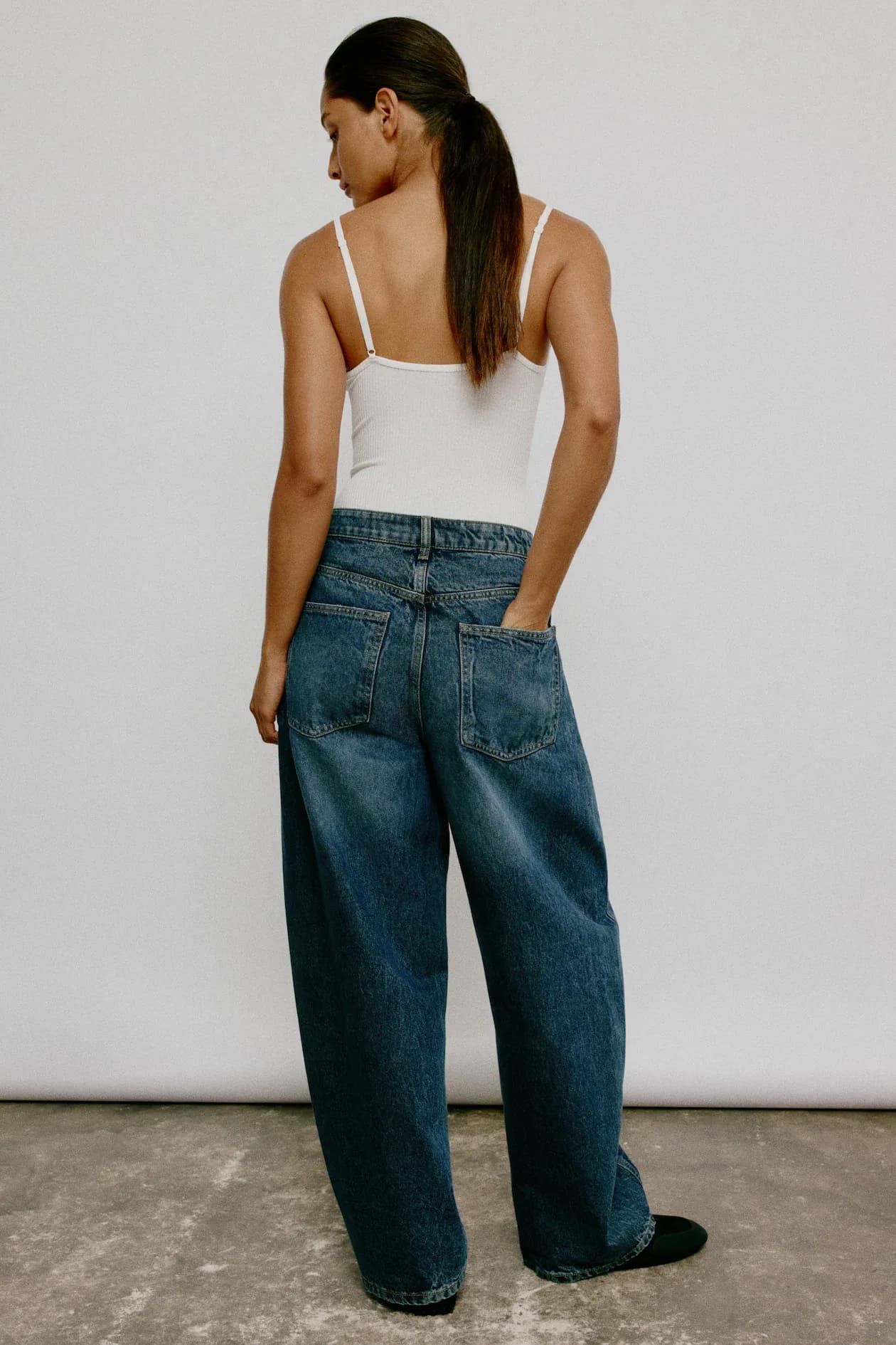 Women’s Light Blue High Waist Straight Fit Wide Leg Denim Jeans thumbnail 3