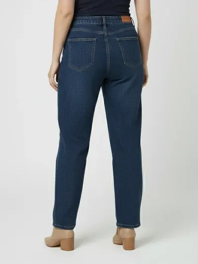 Kraus Kurve Dark Blue High-Rise Baggy Jeans thumbnail 2