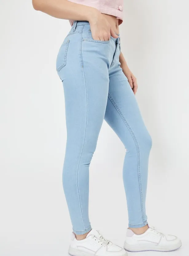 Women Washed Skinny Fit Jeans thumbnail 3