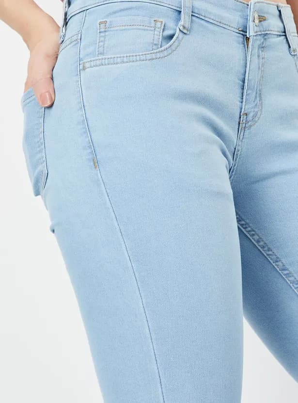 Women Washed Skinny Fit Jeans thumbnail 4