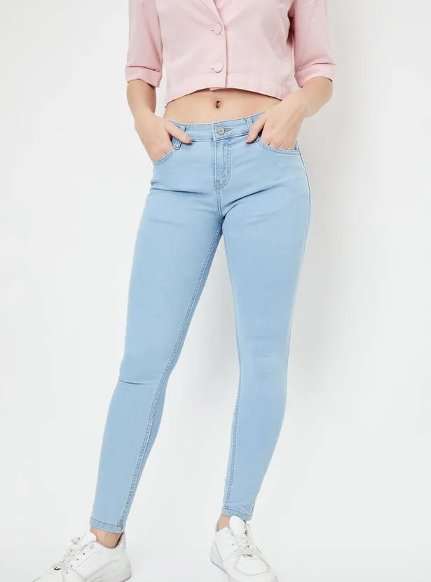 Women Washed Skinny Fit Jeans thumbnail 2