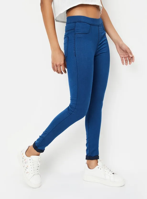 Women Solid Jeggings thumbnail 2