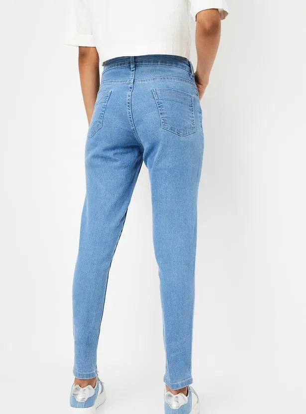 Women Solid Skinny Fit Jeans thumbnail 2