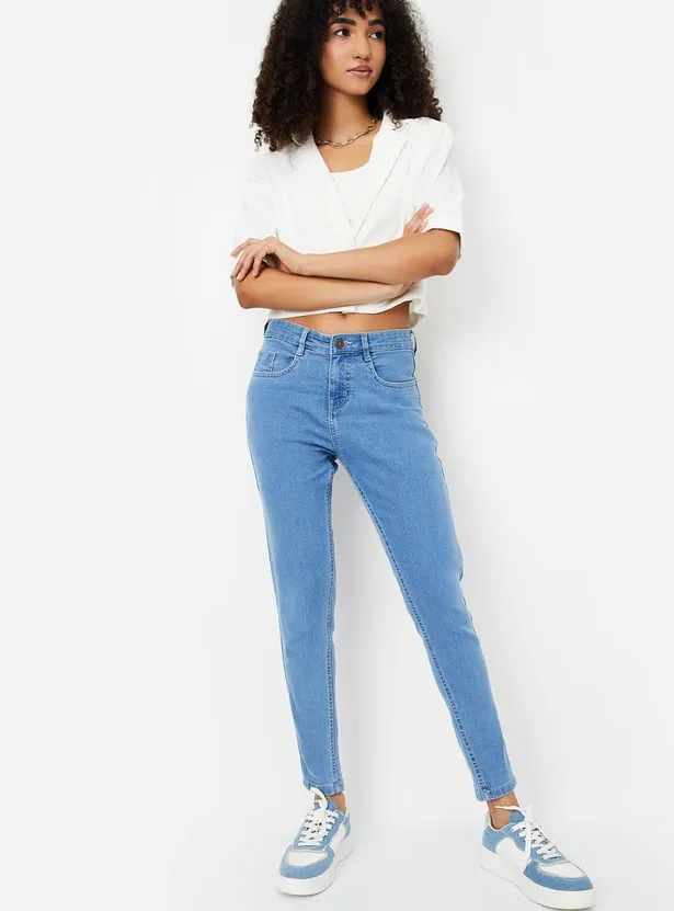 Women Solid Skinny Fit Jeans thumbnail 4