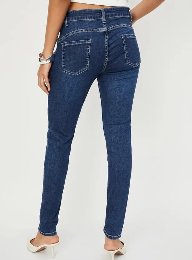 Women Skinny Fit Push-Up Jeans thumbnail 4