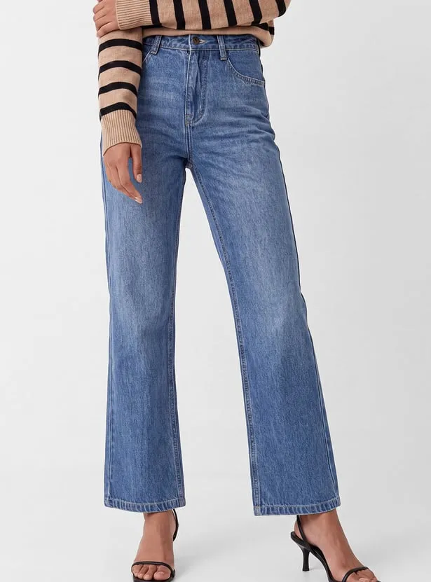Women High Rise Washed Jeans thumbnail 2