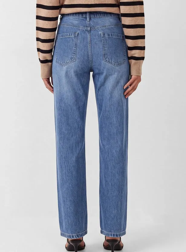 Women High Rise Washed Jeans thumbnail 4