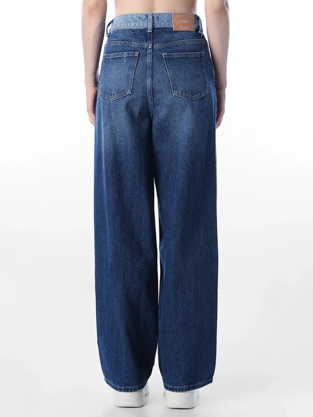 Dark Blue High Rise Wide Leg Jeans thumbnail 3