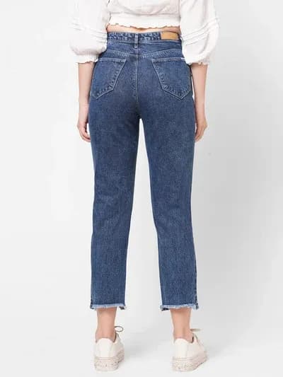 Light Blue High-Rise Baggy Fit Jeans thumbnail 3