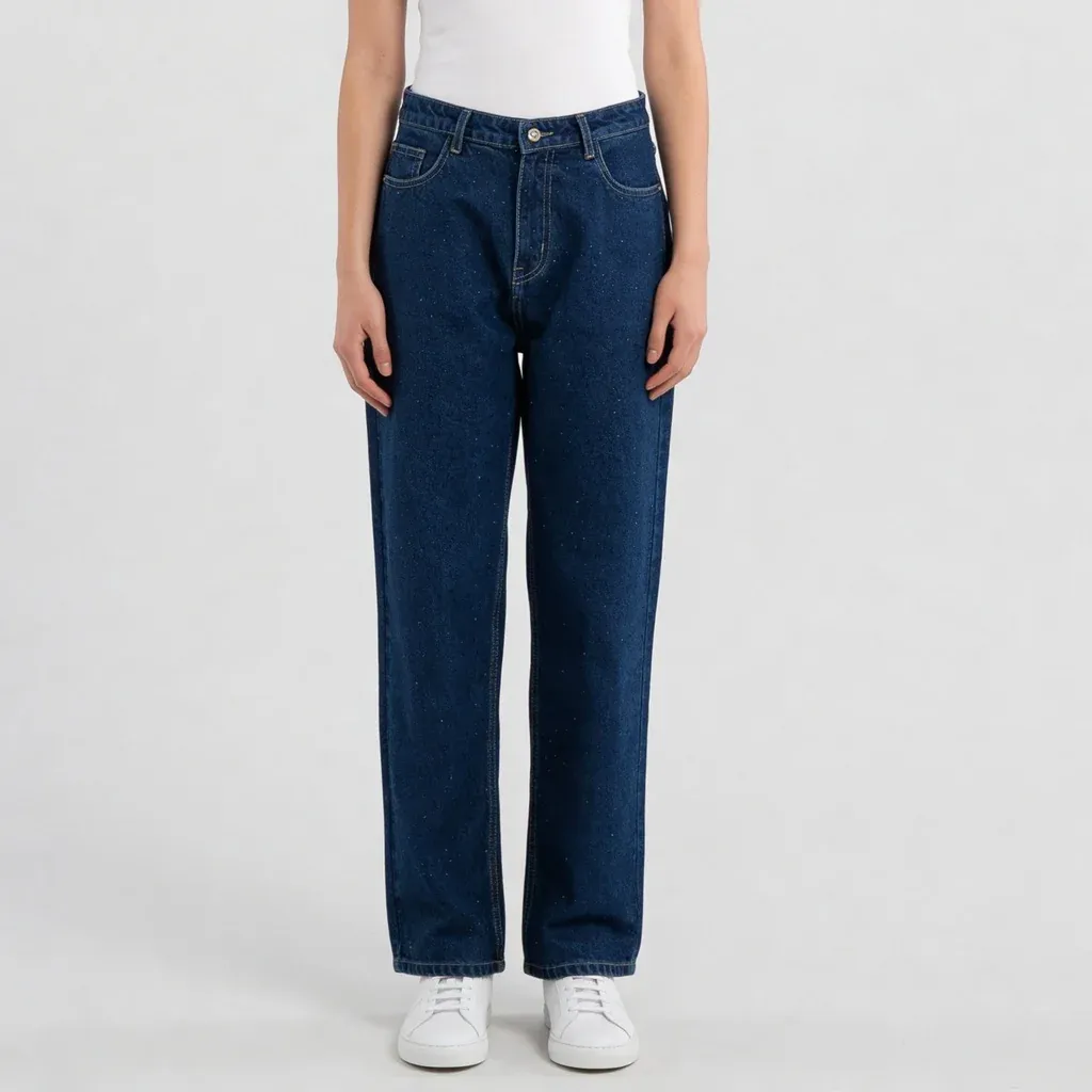 Straight Fit Mirror Look High Rise Jeans thumbnail 2