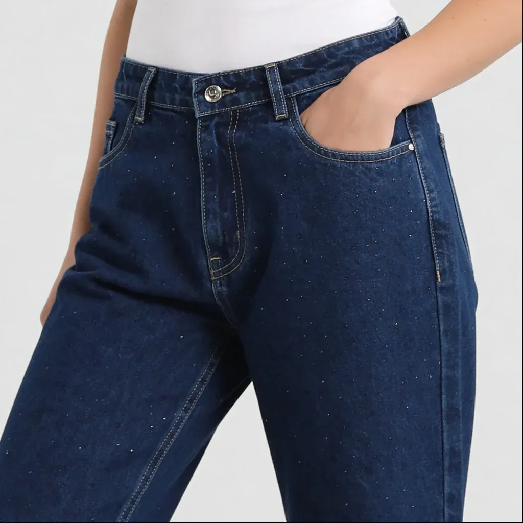Straight Fit Mirror Look High Rise Jeans thumbnail 4