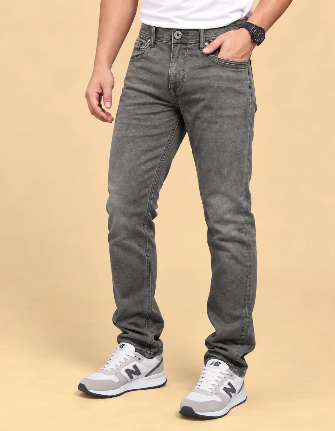 Olive midrise loose jeans