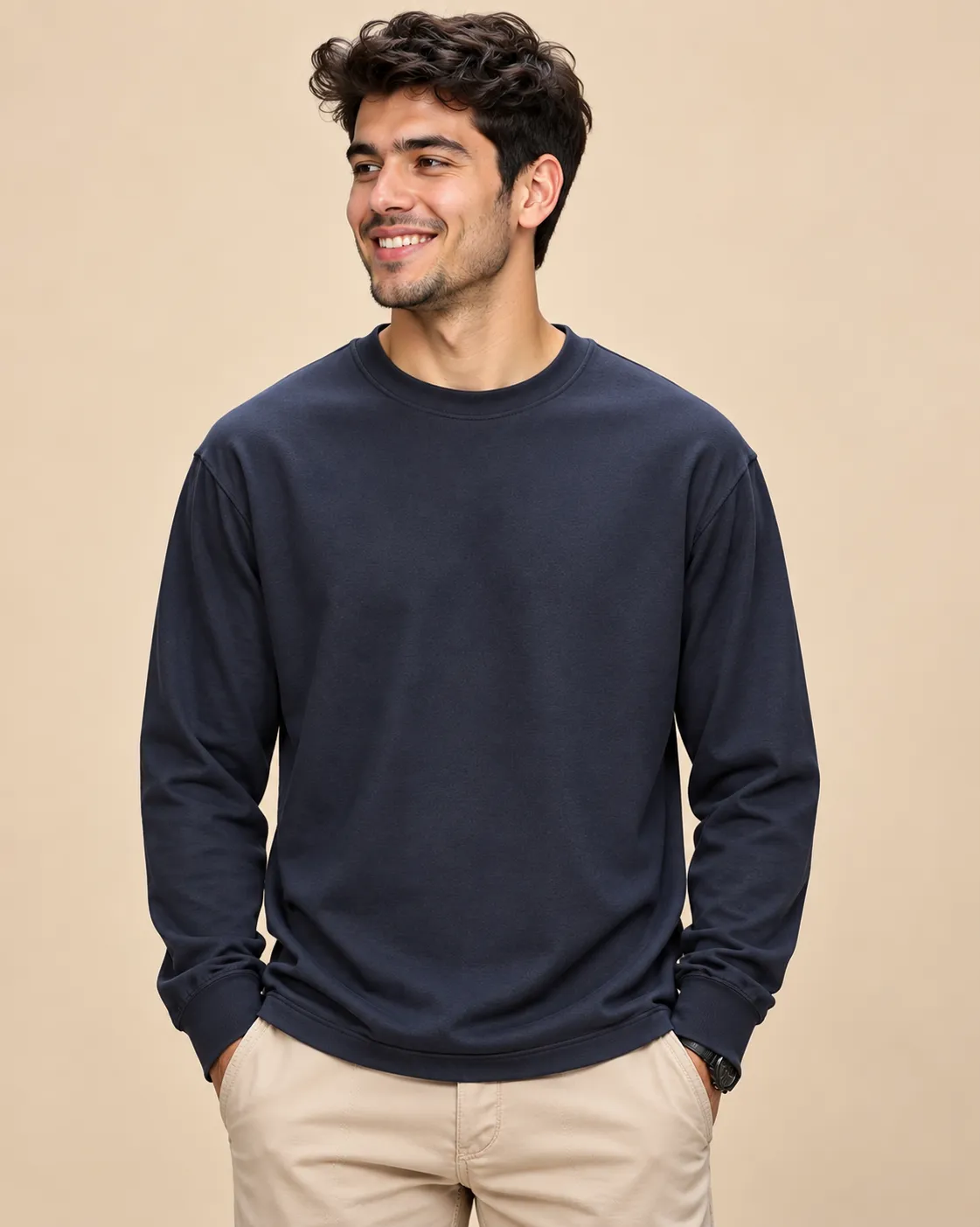 Full oversized Navy blue T-shirt