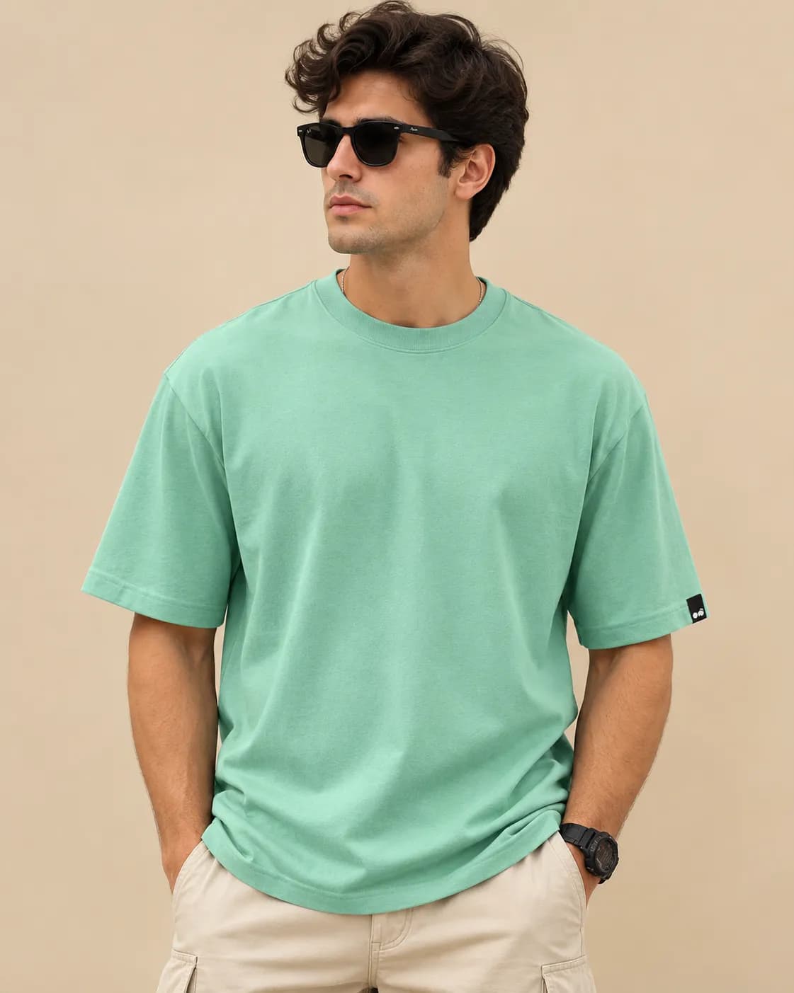 Ice berg green round neck t-shirt