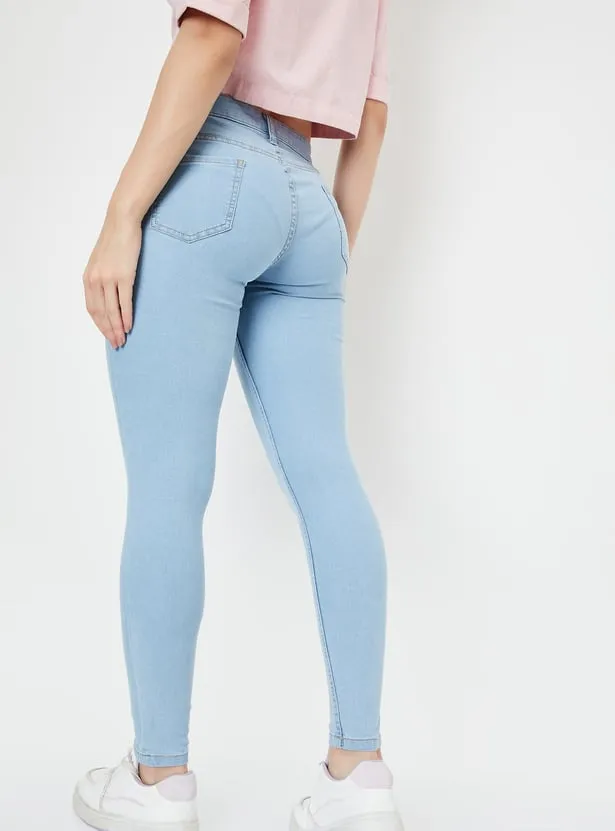 Women Washed Skinny Fit Jeans