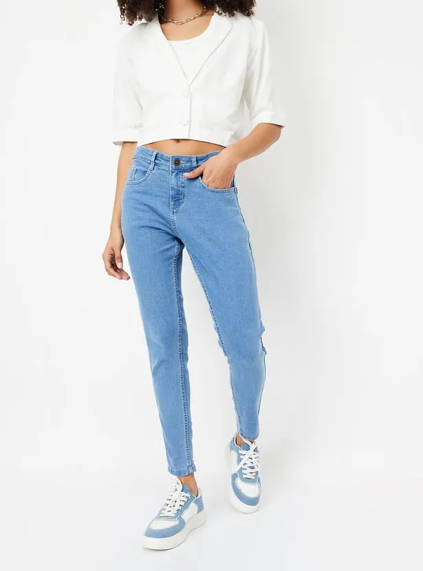 Women Solid Skinny Fit Jeans