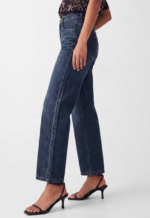 Women Wide-Leg High-Rise Jeans