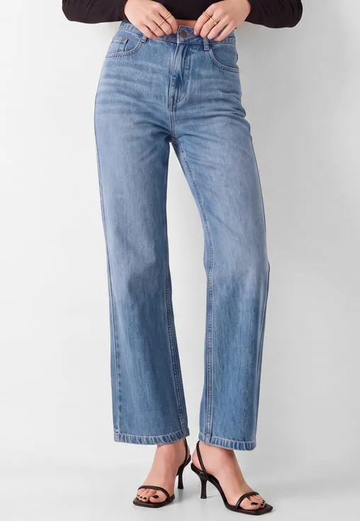 Women High-Rise Wide-Leg Jeans