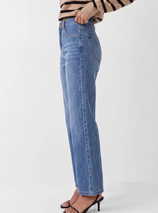 Women High Rise Washed Jeans